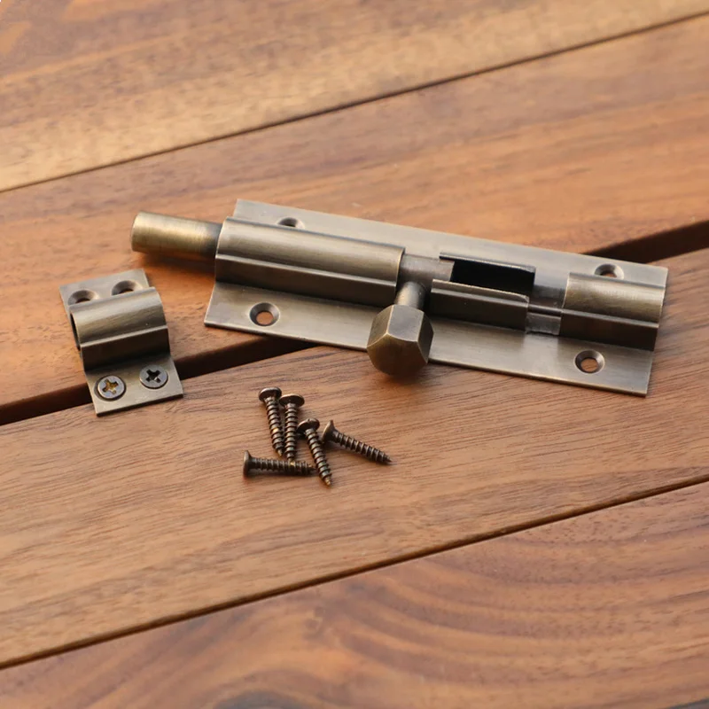 Антикварная круглая дверная оконная защелка 1 5/2/3/4/6 дюйма цилиндрический Болт