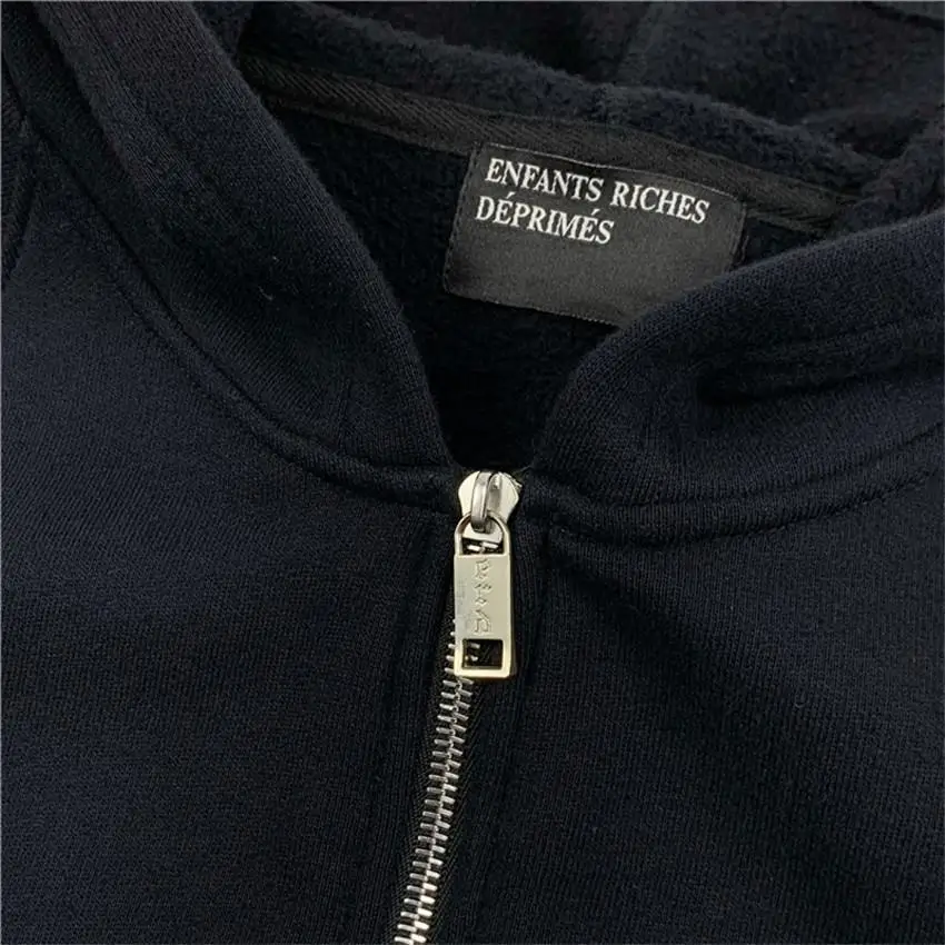 

2020FW Best-Quality Loose ERD Zipper Hoodies Men Women Cardigan Hooded Letters On The Back Vintage Pullover