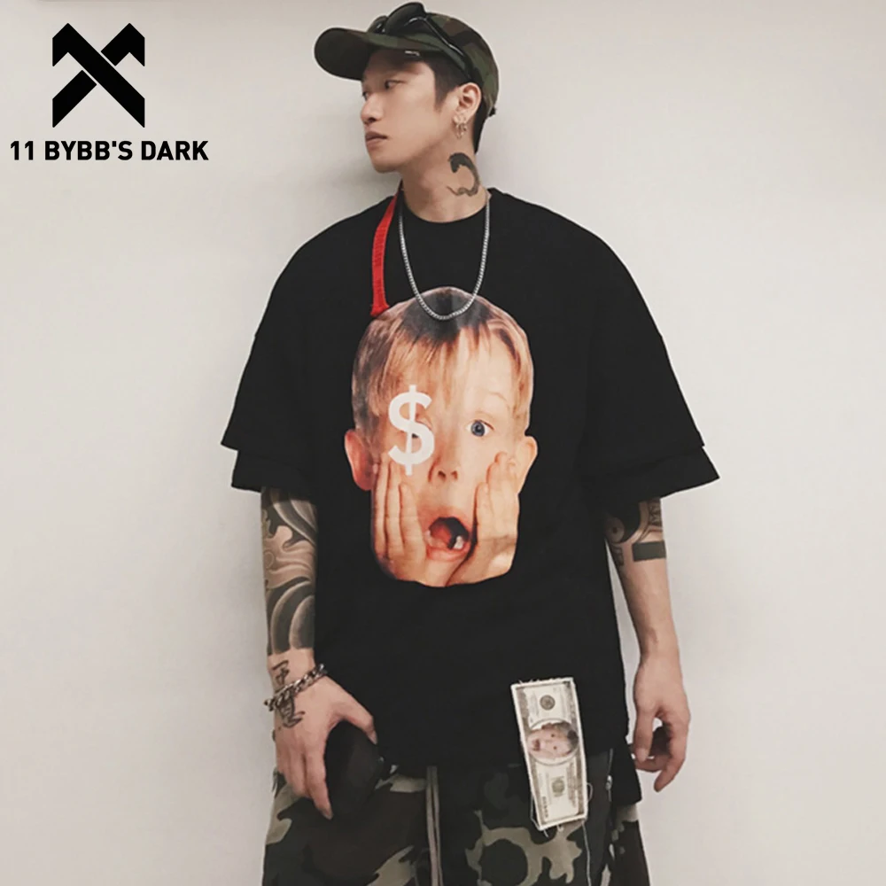 Мужская футболка с коротким рукавом 11 BYBB'S DARK Повседневная хлопковая Футболка в