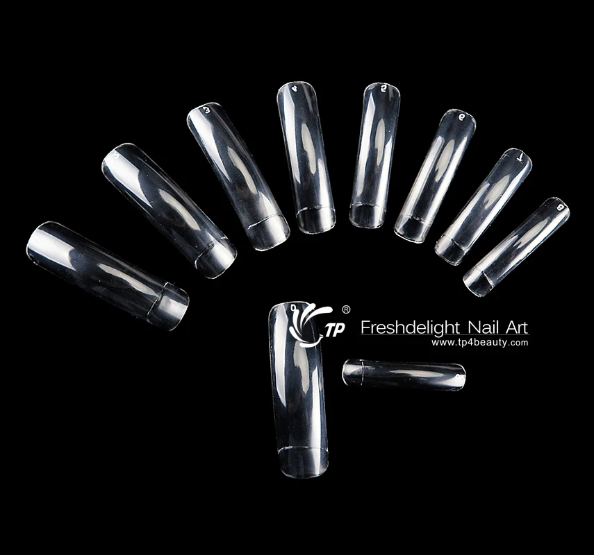 500 шт. накладные ногти половинчатая полная крышка белый натуральный акриловый