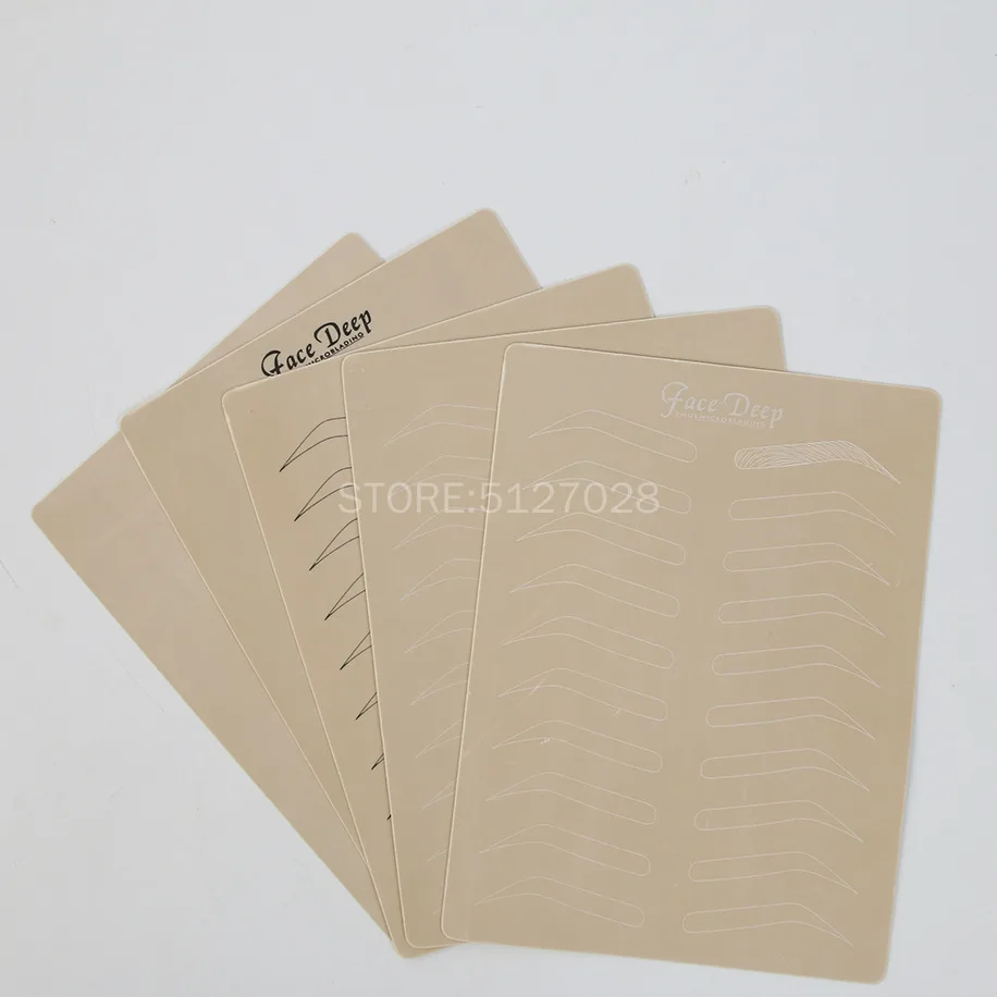 Тренировочные листы для перманентного макияжа микроблейдинга бровей губ пустая