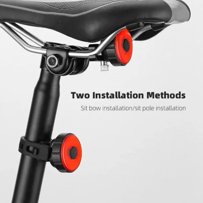 

2021 Braking Intelligent Induction Taillight Usb Charging 7 Flash Mode Aluminium Alloy IPX5 Waterproof Safety Warning Light
