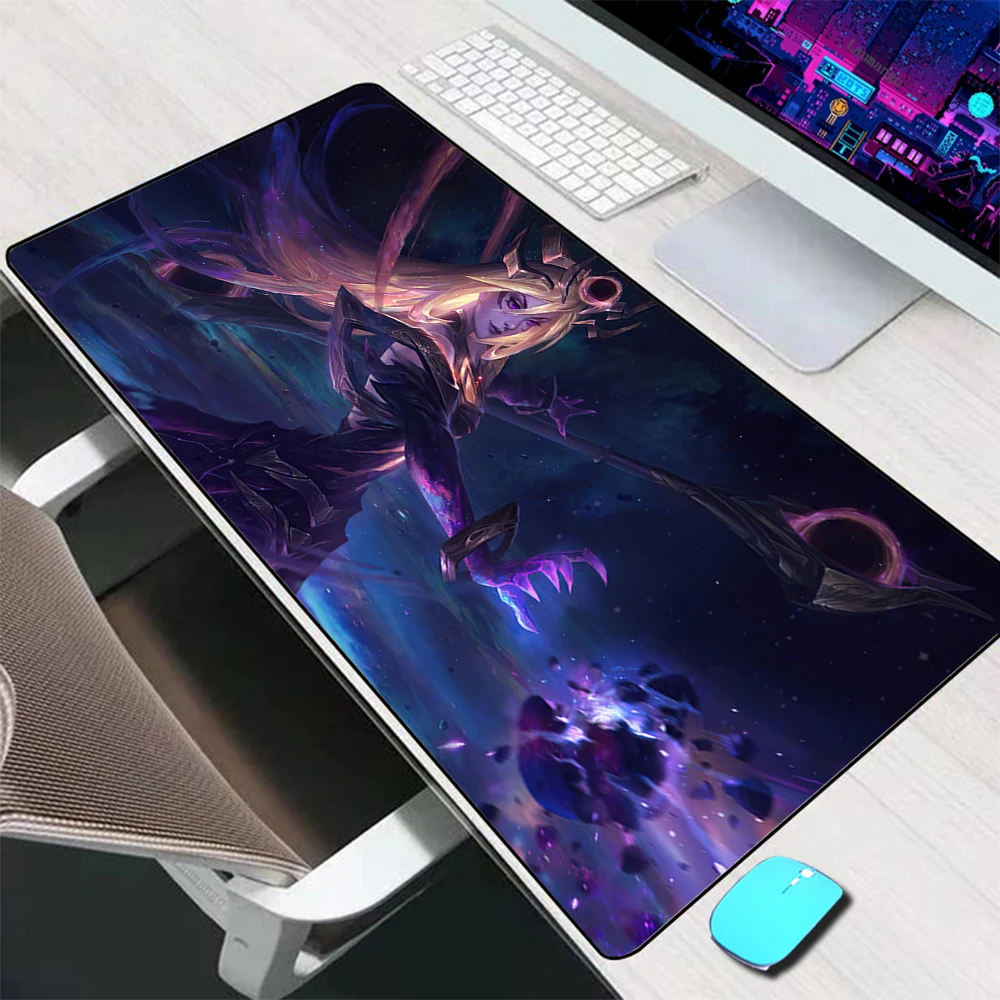League of Legends Lux Mouse Pad Large Gaming Accessories Mouse Mat Keyboard Mat Desk Pad XXL Computer Mousepad PC Gamer Mausepad