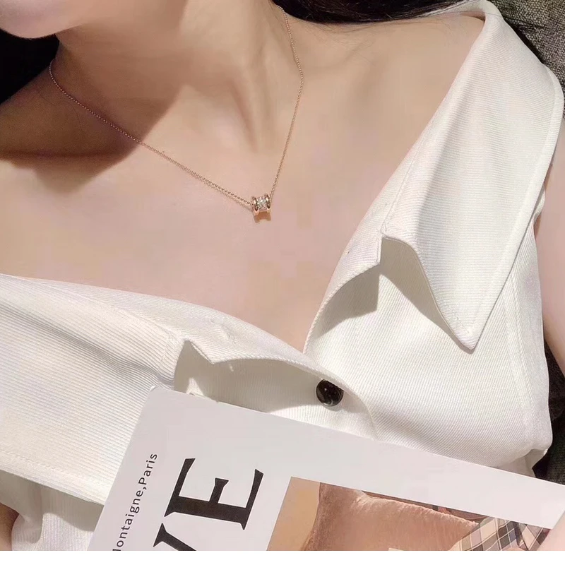 

necklace for women silver 925 sterling chain material small waist charms romantic sweet fashion jewelry holiday gift date gift