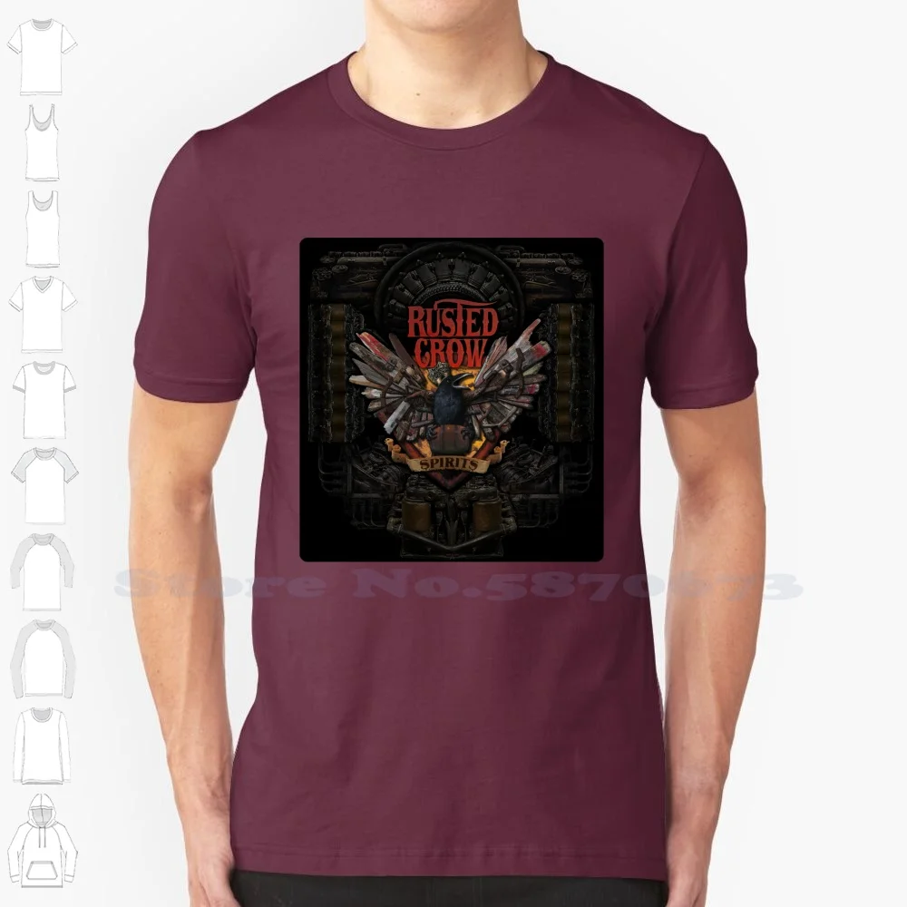 

Rusted Crow Machine Logo Black White Tshirt For Men Women Rusted Crow Crow Rusted Crow Distillery Distillery Rusted Crow