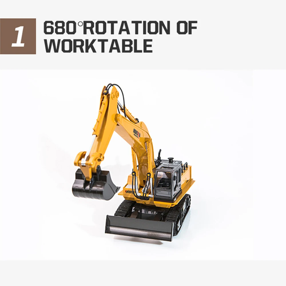 huina 116 rc грузовик caterpillar сплава тракто