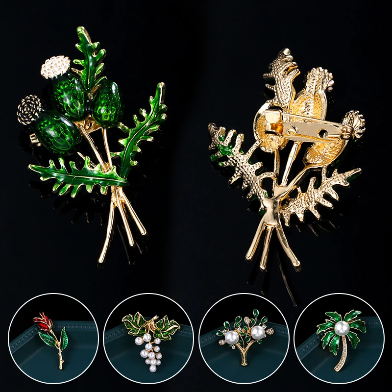 

1PCS Fashion New Oil Pearl Brooch Tulip Flower Corsage Suit Pin Accessories S78