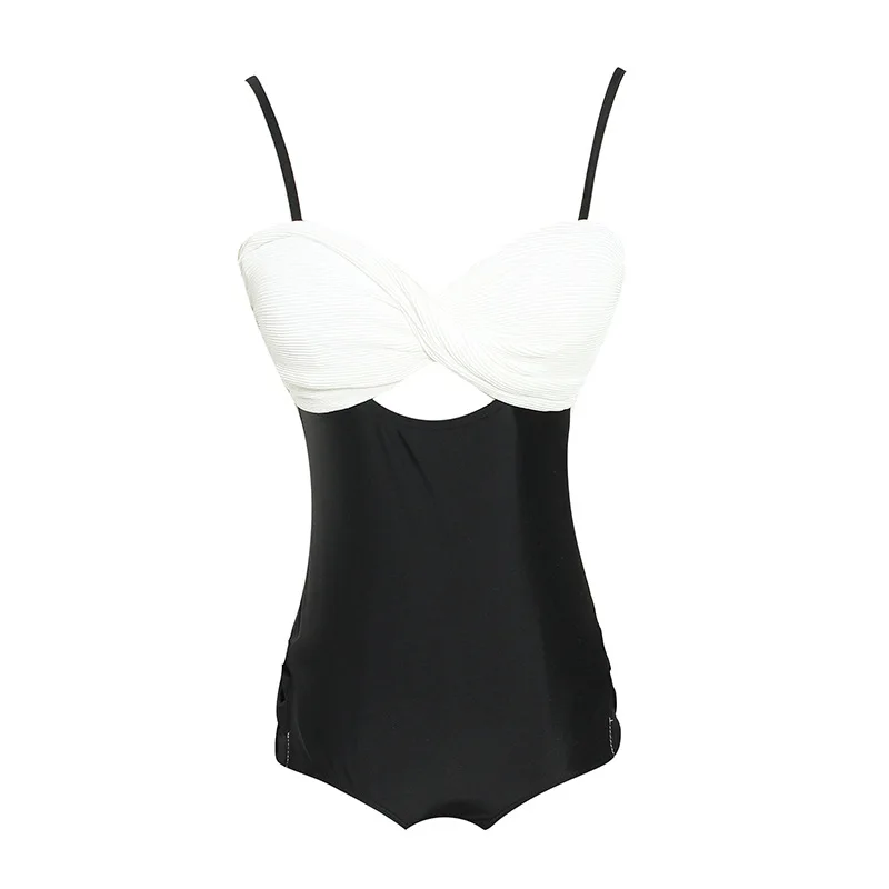 

Women's swimsuit Korean new style sexy small breasts gathered bikini one-piece cover belly slim backless swimsuit women