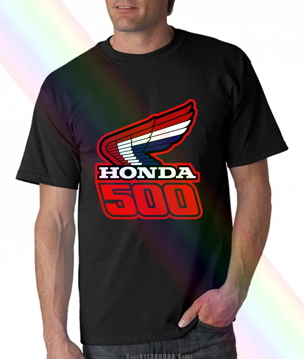 Бейсбольная Футболка Honda 500 велосипедная Байкерская быстрая скоростная футболка