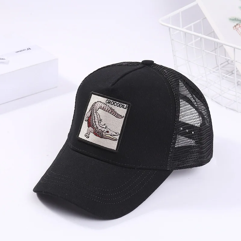 

Cartoon Animal Baseball Cap For Men Summer Breathable Mesh Cap Trucker Adjustable Dome Visor Cap