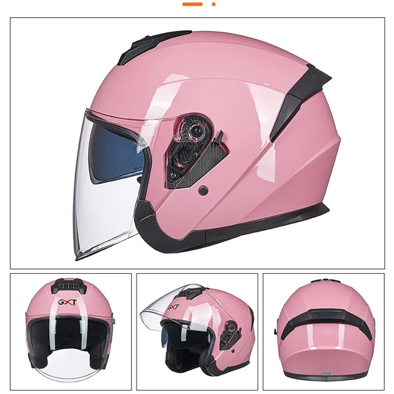 Шлем мотоциклетный с открытым лицом Bluetooth-совместимая гарнитура двойными