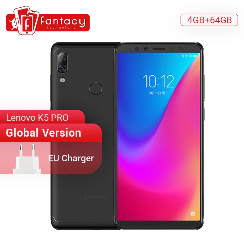 Глобальная версия Lenovo K5 Pro мобильных телефонов 4GB 64GB Snapdragon 636 5 99 дюймовым экраном