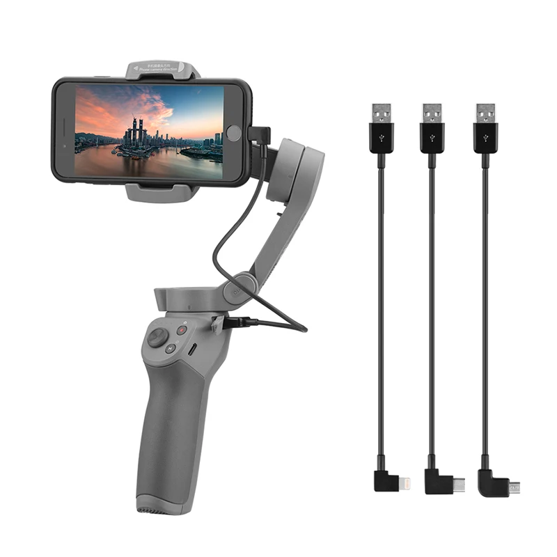 Для DJI OM 4 Gimbal мобильный телефон зарядный кабель Type C Micro USB IOS смартфон для Osmo Mobile 3 2