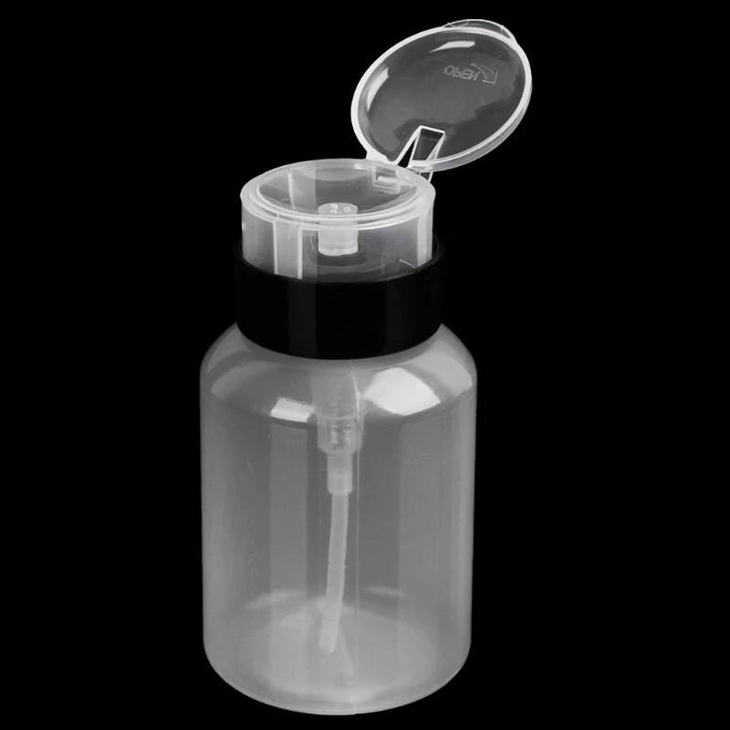 

250ml Nail Art Polish Pump Dispenser Empty Bottle Container For Cleaning Remover D0AC