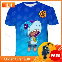 shooting game primo 3d t shirt boys girls browlers cartoon tops teen clothes spike wanted 6 to 19 years kids shirts