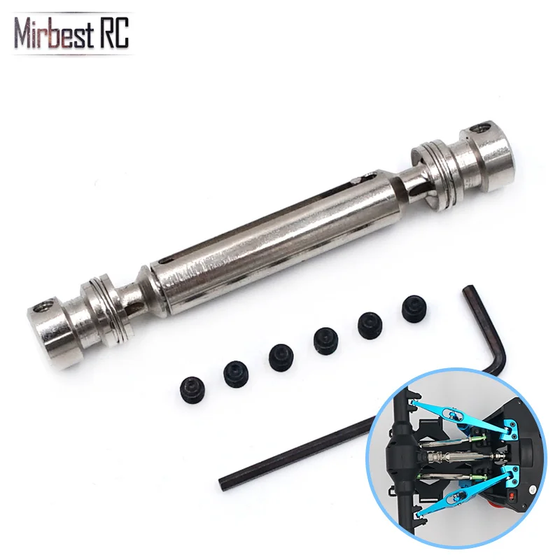 

DIY части для Wltoys 12428 части 12423 FY-03 JJRC Q39 RC автомобиль металлический Универсальный шарнирный приводной вал обновленные аксессуары Mirbest RC