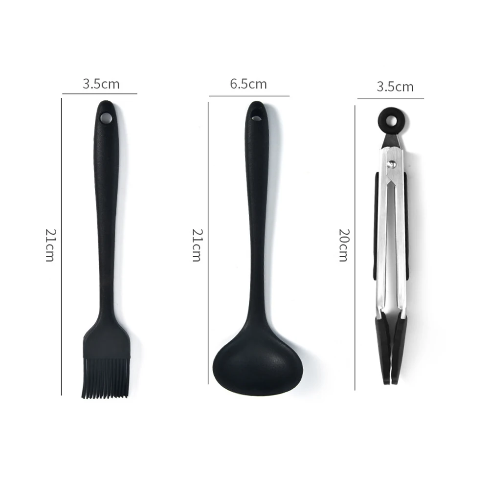 6pcsset silicone cooking utensils kitchen cookware utensil set non stick spatula kitchen tools 5 colors silicone cook gadgets free global shipping