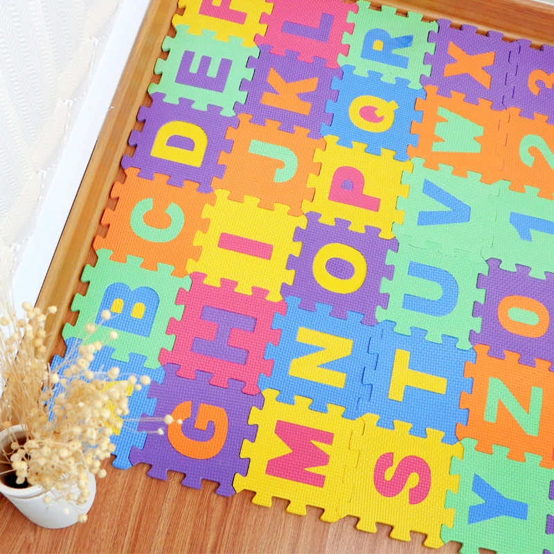 

36pcs/lot Baby Play Puzzle Mat EVA Foam Color Crawling Carpet Rugs Interlocking Floor Protective Tiles Soft Kids Jigsaw Mats