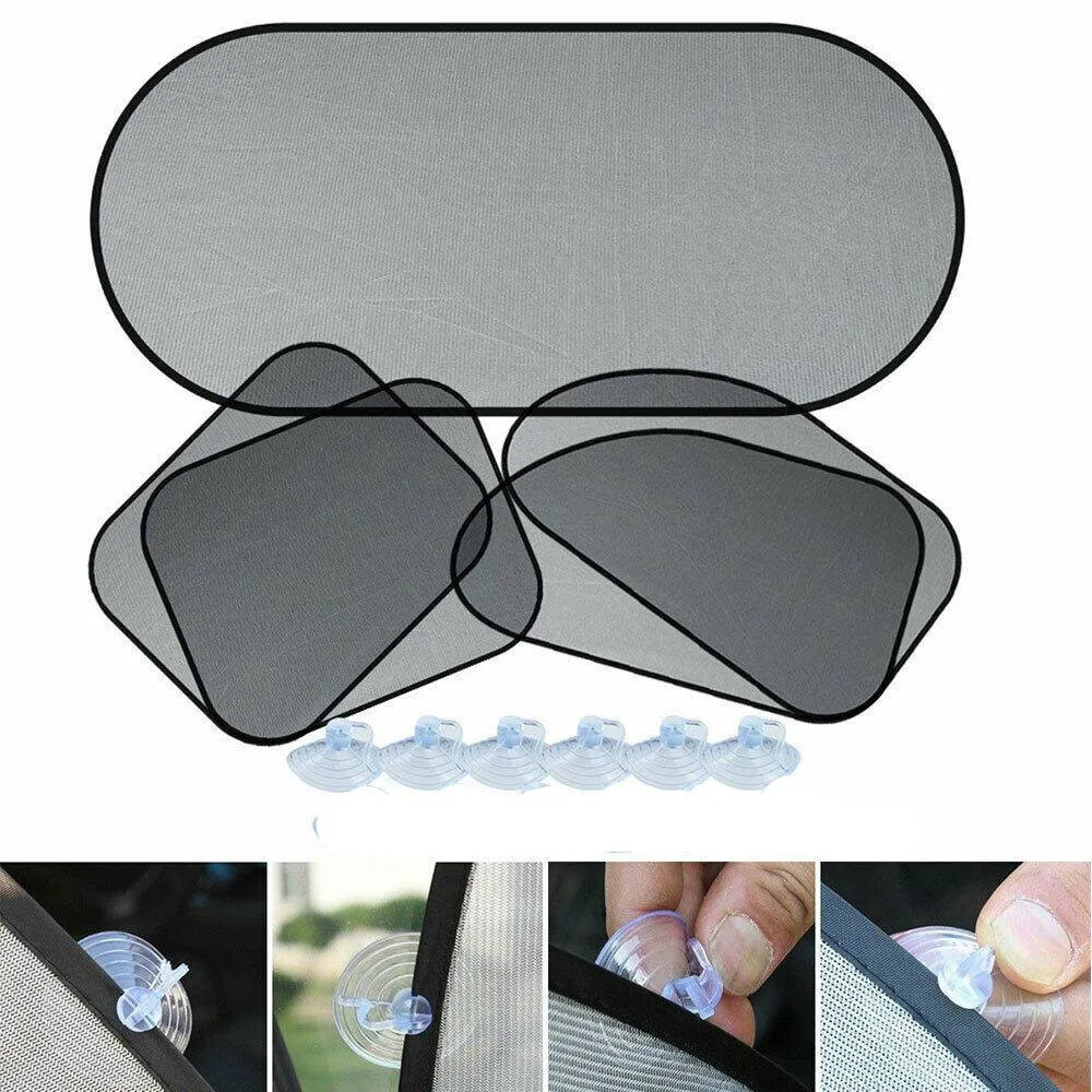 

5pcs/set Car Sun Visor Front Windshield Sun Shades Kids Baby Children Shade Screen Protector Auto Window Curtains For BMW Tesla