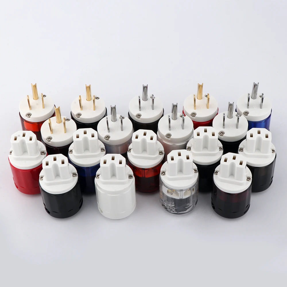 Hi-End hifi US power plug IEC Female connector вилка усилителя мощности звуковых частот DIY сетевой