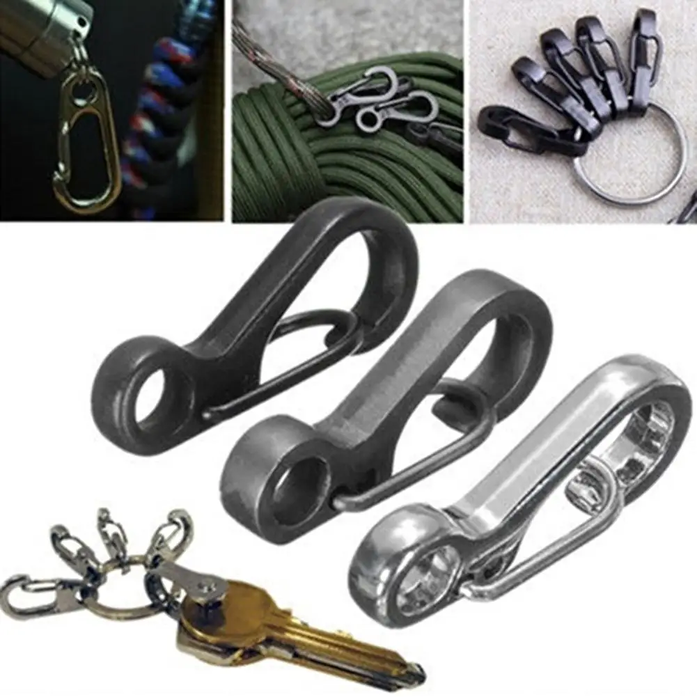 

10Pcs Hanging Buckle Backpack Clasps Climbing Carabiner Spring Snap Clip Karabiner Hook SF Keychain Alloy Tactical Survival Gear