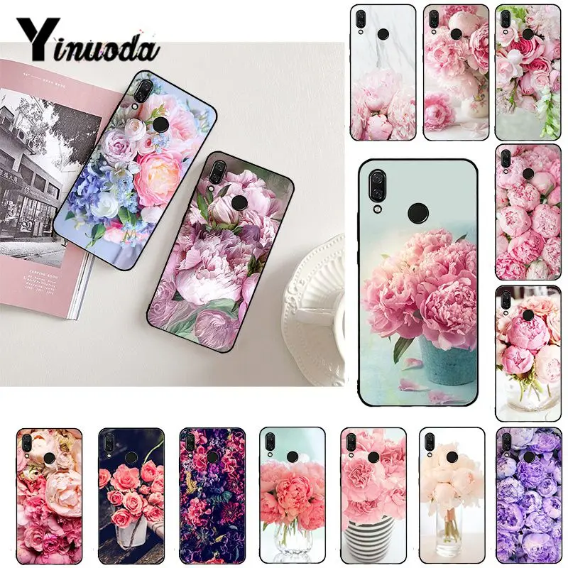 Элегантный розовый фиолетовый пион Yinuoda цветок на вазе чехол для телефона Xiaomi mi5 6