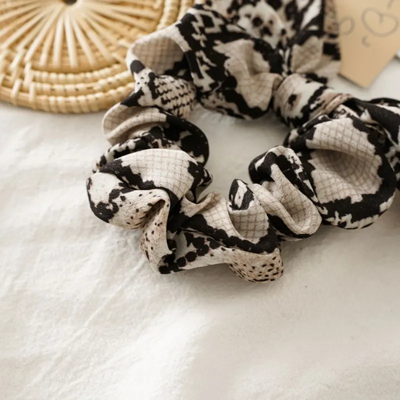 Новые Модные леопардовые резинки с кроличьими ушами завязанная веревка для