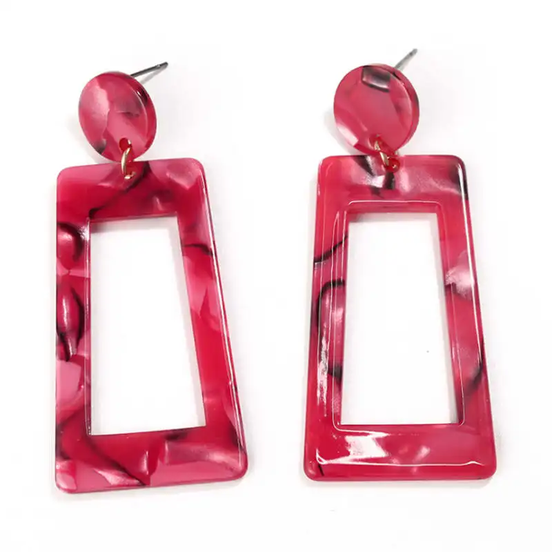 Женские украшения новые акриловые геометрические серьги неправильной формы