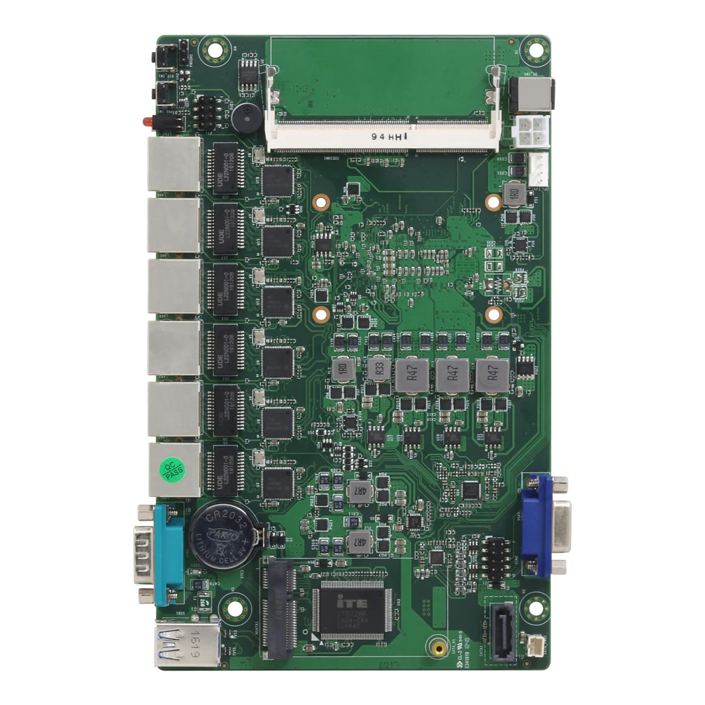 Intel Core i3-7100U Встроенная плата Pfsense Firewall 6 LAN Intel 211AT Gigabit Ethernet VGA RS232 2xUSB3. 0 DDR3L mSATA SATA