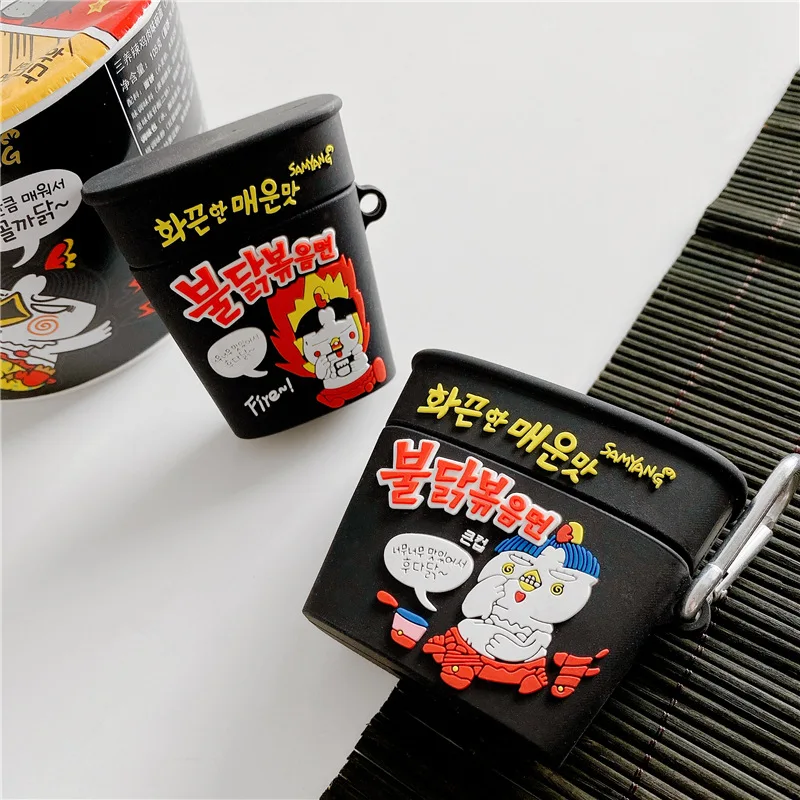 Для Airpods Pro 3D индейка чашка лапша Bluetooth чехол для наушников Милые силиконовые