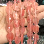 13*18 мм натуральный граненый розовый кварц Камень Капля воды Форма Свободные Spacer Бусины для самостоятельного изготовления ювелирных изделий Браслеты аксессуары