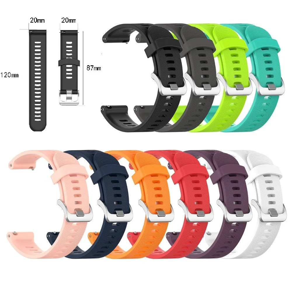 

High quality silicon Strap for amazfit bip strap For Samsung Galaxy watch 42mm/ Galaxy Watch Active / Samsung gear sports