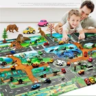 Детские игровые коврики, Детские динозавры, дорожное движение, парковочная карта, Детские Игрушки для раннего развития, игрушка динозавра 100*130 см