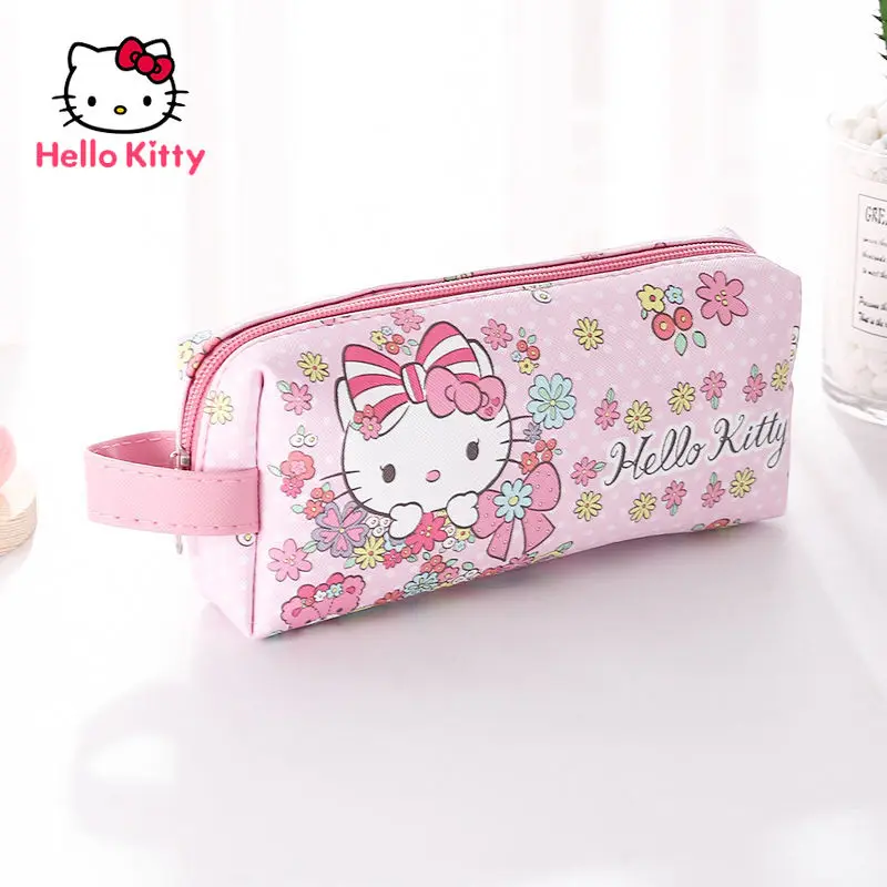 

Hello Kitty Cartoon Cute Portable Handbag Cosmetic Ladies Waterproof Cosmetic Bag Travel Wash Bag Storage Bag