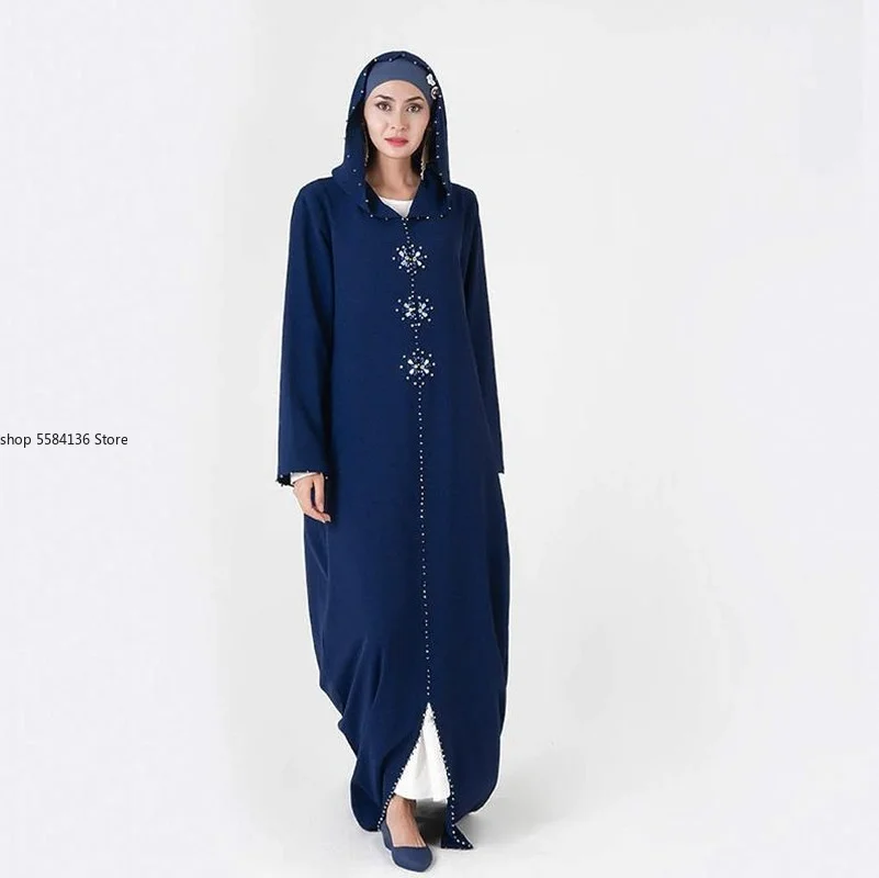 Eid Kaftan Dubai Abaya Turkey Muslim Hijab Dress Robe Musulman Djellaba Femme Ramadan Islam Clothing Dresses Abayas For Women