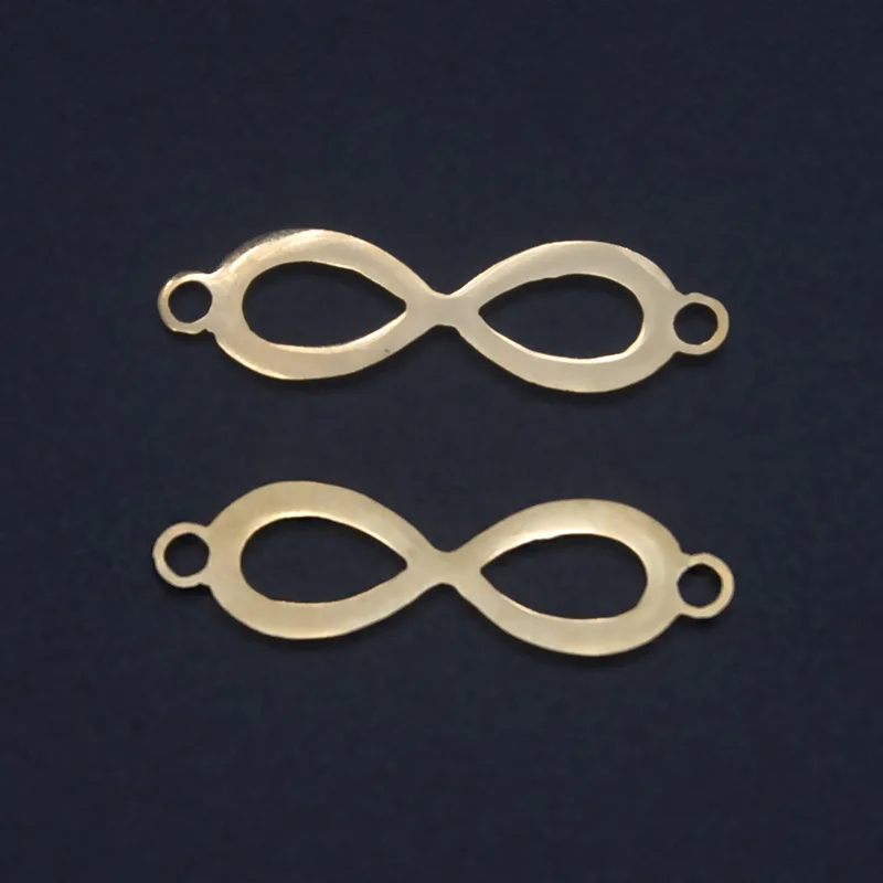 5 шт./лот Коннектор с символами бесконечности 8 форм подвески зеркальная