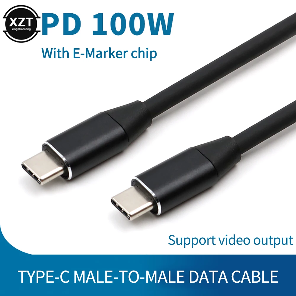 

100W PD 5A Type C Cable 4K @60Hz USB-C USB3.1 Gen 2 10Gbps Fast Charging Cord for Macbook SAMSUNG S20 Ultra S10 Plus