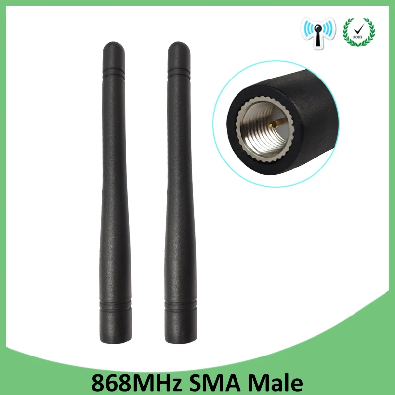 

GRANDWISDOM 2 шт. 868 МГц антенна 3dbi sma male 915 МГц lora антенна pbx iot модуль lorawan сигнальный приемник антенна