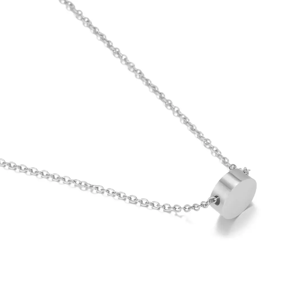 Ожерелье из нержавеющей стали для женщин минималистичные изящные ожерелья