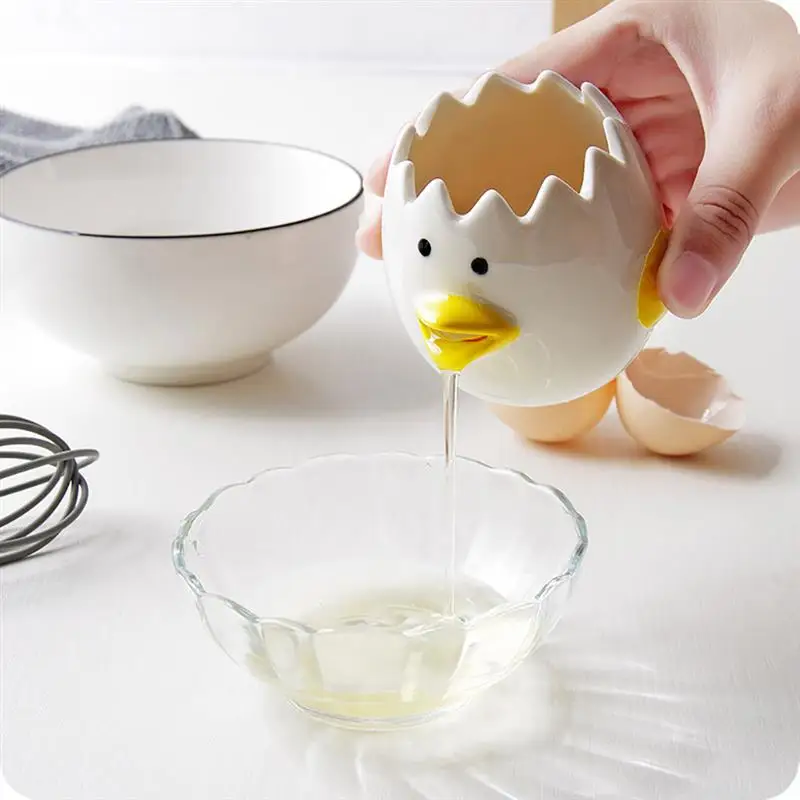 

Ceramic Eggs White Separator Kitchen Tool Cartoon Eggs White Eggs Separator Home Garden Kitchen Dining Cooking Kitchen Gadget