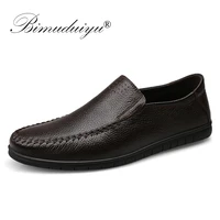 bimuduiyu mens moccasin shoes genuine leather comfortable casual italian loafers big size 39 46 design driving men flat footwear