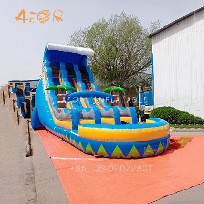 2021 новая садовая надувная мокрая или сухая горка полоса водная для продажи |