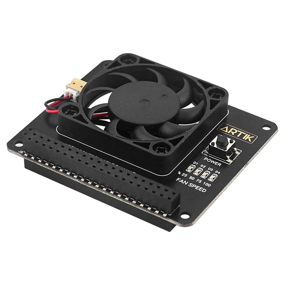 Raspberry Pi 4 Argon Fan HAT с кнопкой питания PWM управляемое по для 3 Model B + 4B/3B +/3B | Компьютеры и