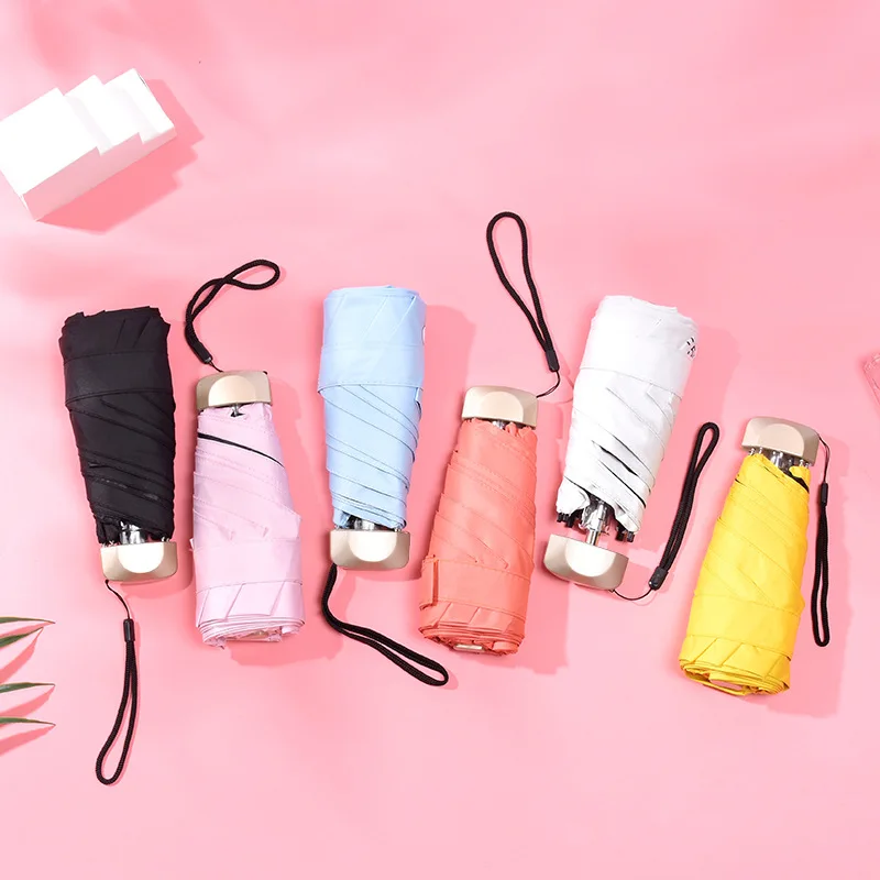 Зонт от солнца и дождя женский складной зонт двойного назначения легкий