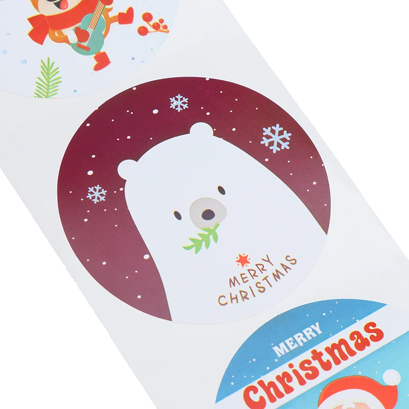 

Santa Thank You Sealing Stickers Merry Christmas Sticker Card Box Package Wedding Decor