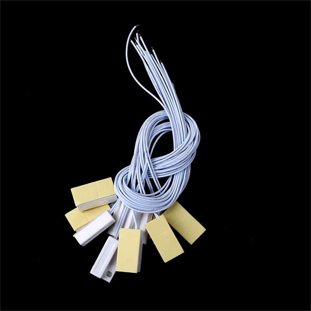 1 пара магнитный проводной датчик открытия окон и дверей | Безопасность защита