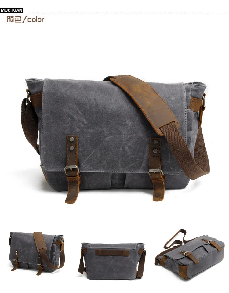 

Vintage Canvas Leather Waterproof DSLR Camera Bag Photography Shoulder bags case for Canon Nikon Sony Panasonic Fujifilm Olympus
