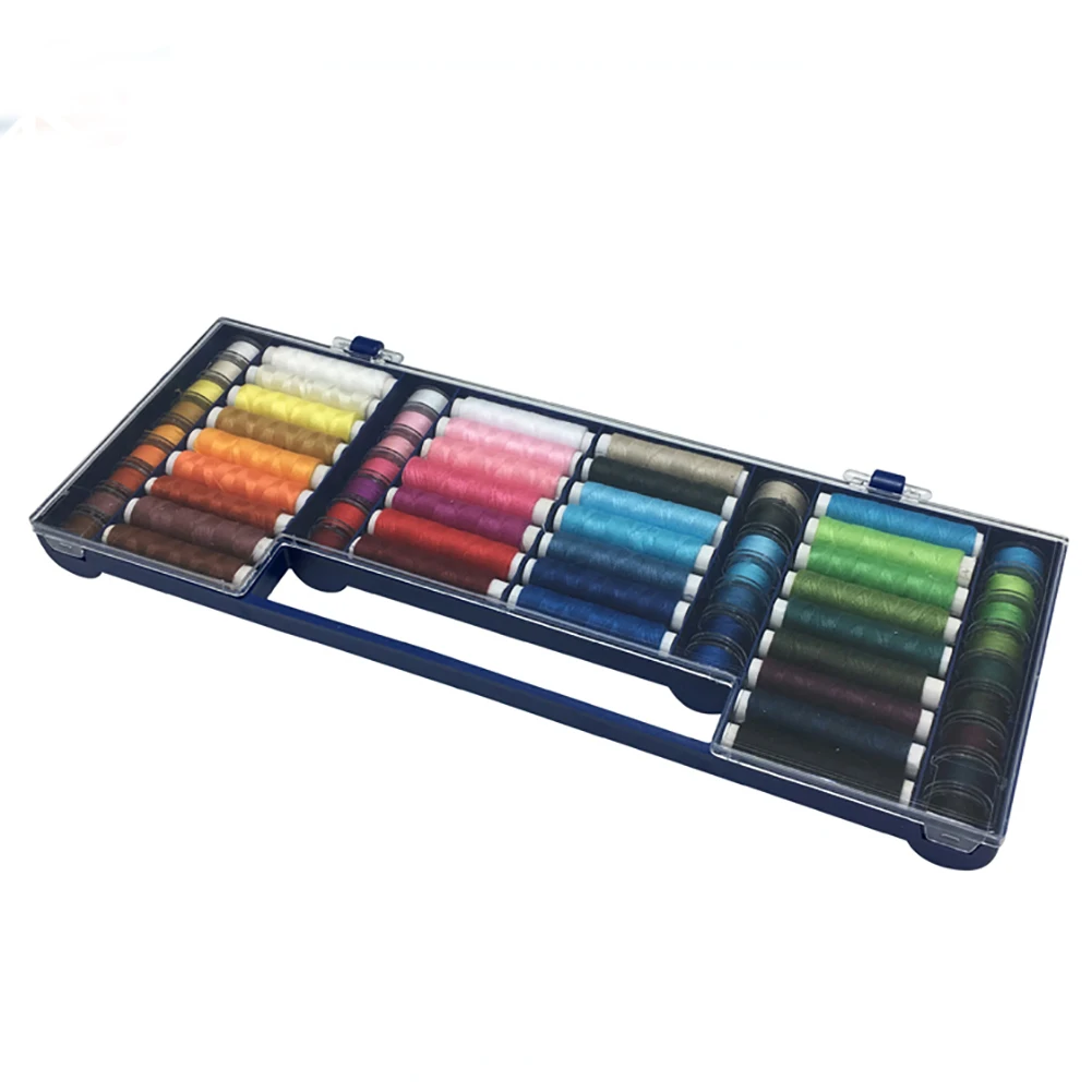 

32 Color Stitching DIY Embroidery Handicraft Portable Storage Box Travel Clothing Sewing Thread Kit Practical Home Gift