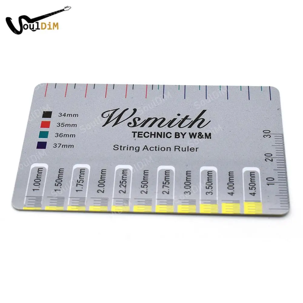 

10pcs Guitar Accessories String Action Gauge Ruler Baroque Guitar Bass String Pitch Luthier Tool for String Instruments New