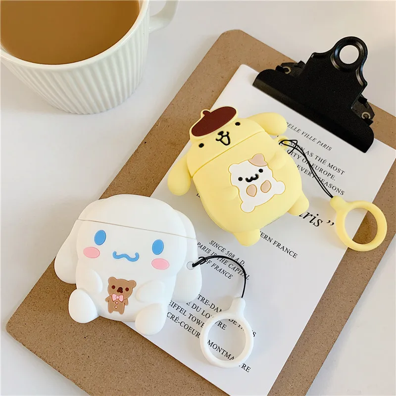 

Kawaii Sanriod Anime Cartoon Cinnamon Soft Silicone Earphone Cover Airpods 1 2 Earbuds Accessories Case Kids Adult Gift Toys
